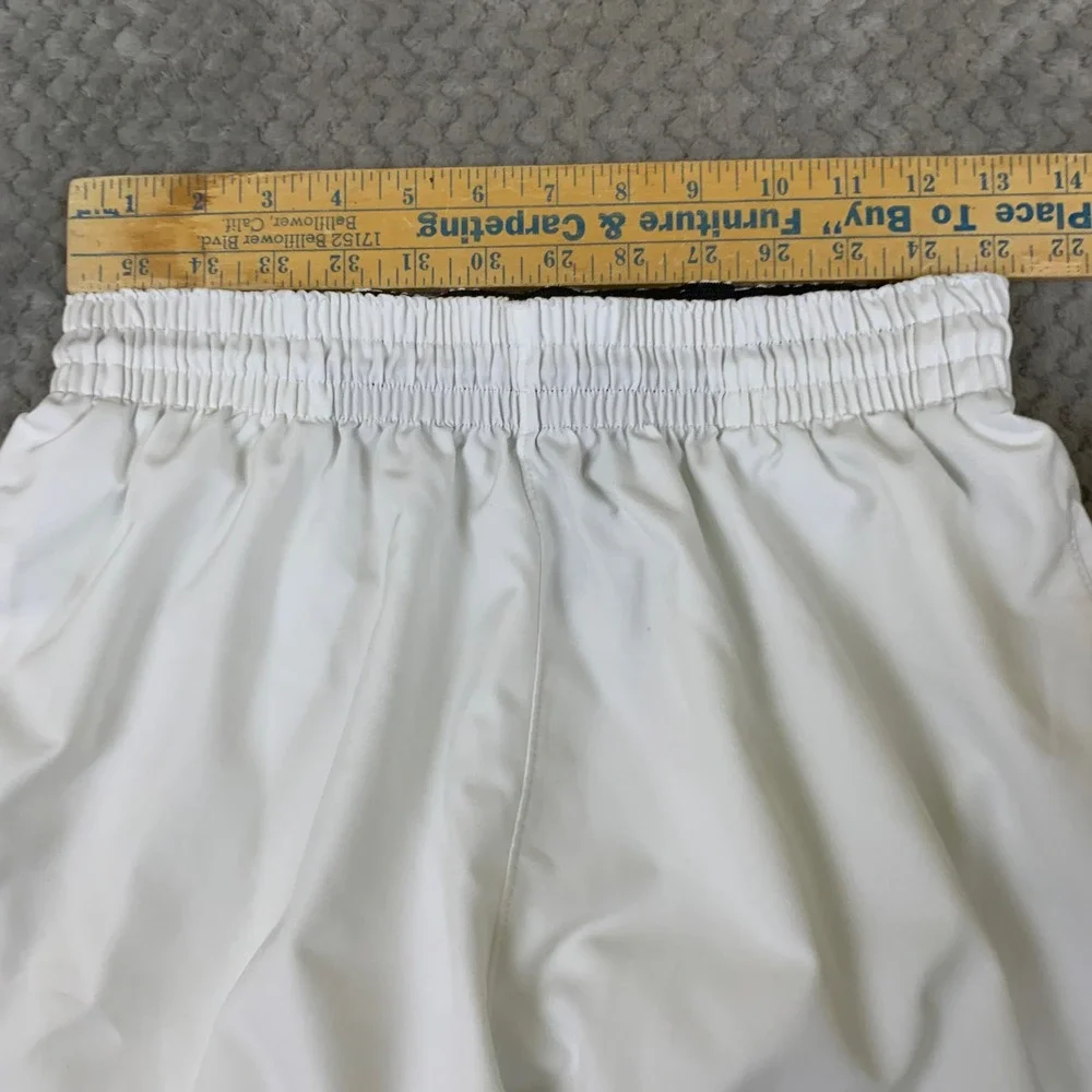 Nike LeBron Basketball Shorts Mens S White Gray Dri-FIT 451127-100 Crown Logo